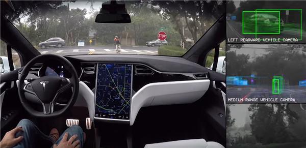 Tesla self-driving demo shows you what the car sees