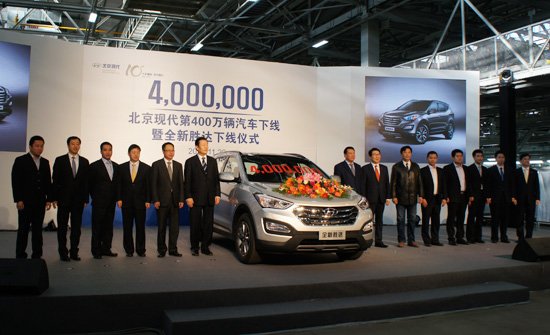 Beijing Hyundai anticipates 2012 production and sales figures to total 850000 units