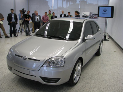 Coda's compact electric sedan might prove a hard sale 