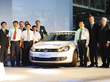 FAW-VW sees 3 mlnth sedan roll off production line