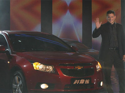 Miller in Shanghai for new Chevrolet Cruze