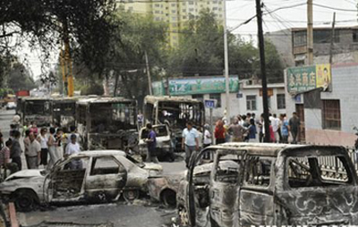 Rioters burn 261 vehicles in Xinjiang Urumqi