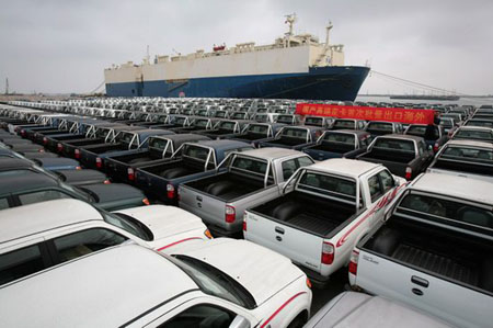 China H1 auto exports up 62% to 358,000 units