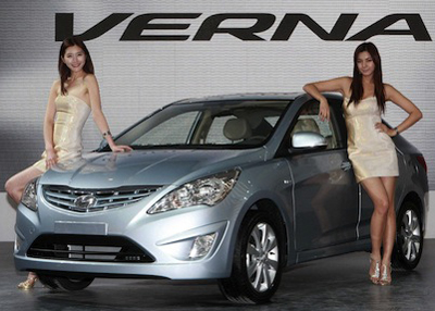 Hyundai unveils new Verna compact at Beijing show