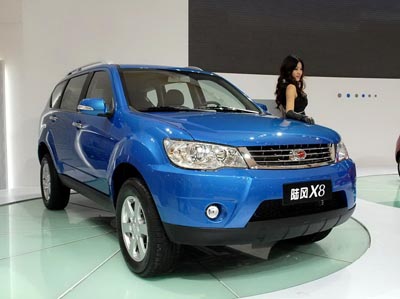 New Landwind X8 SUV to go on sale in late '09