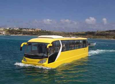 Zonda successfully tests amphibious bus in Malta   